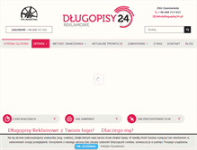 Tablet Screenshot of dlugopisy24.pl